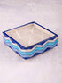 Blue Pottery Scented Candle Holder Assorted Colour